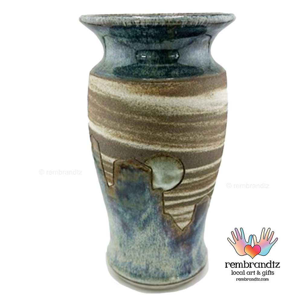 Moon and Mountains Vase